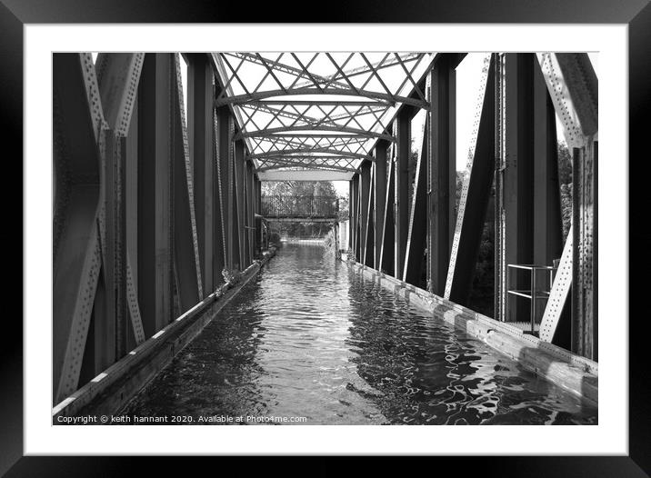 Barton Bridge Aquaduct  Framed Mounted Print by keith hannant