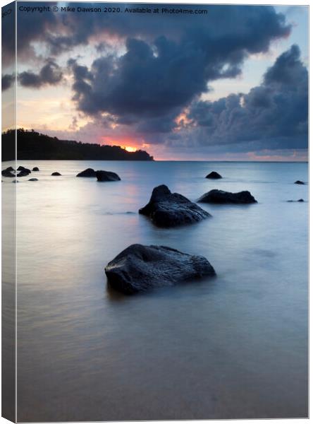 North Shore Stormset Canvas Print by Mike Dawson