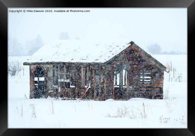Lost in Winter Framed Print by Mike Dawson
