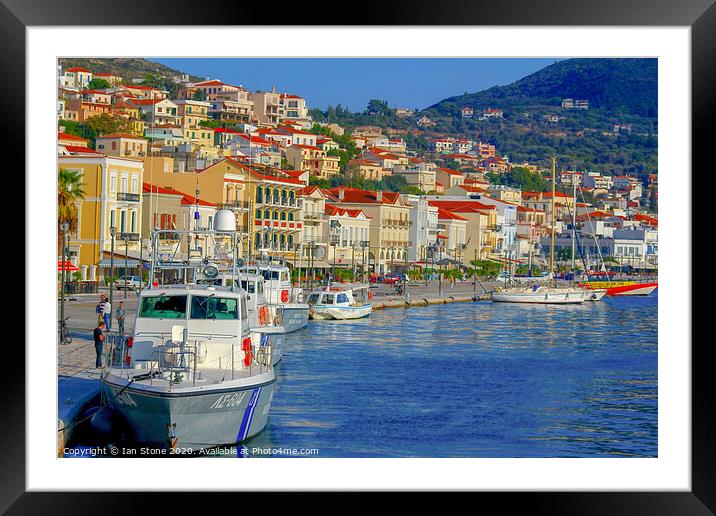 Greek Island of Samos Framed Mounted Print by Ian Stone