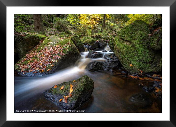 Autumn at Wyming Brook Framed Mounted Print by K7 Photography