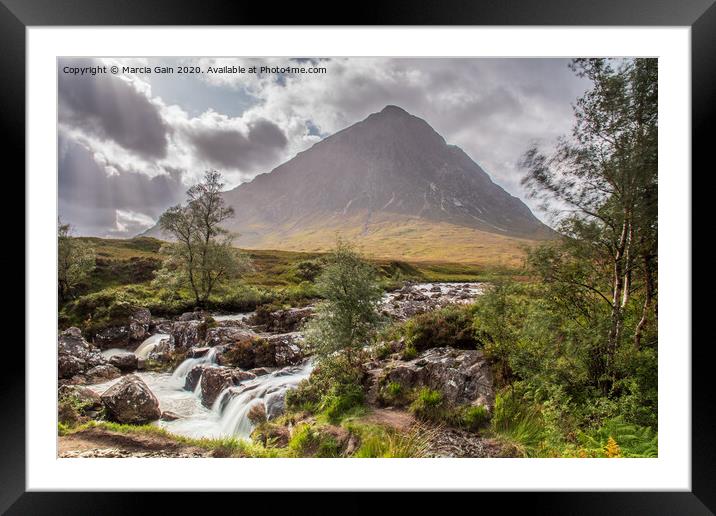 Buachaille Etive Mor Framed Mounted Print by Marcia Reay