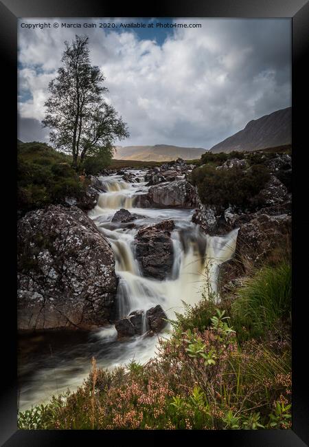 River Etive Framed Print by Marcia Reay