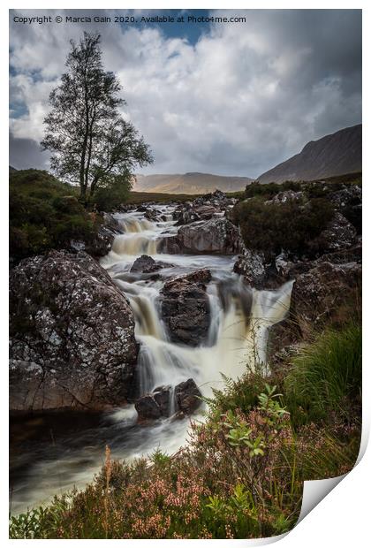 River Etive Print by Marcia Reay