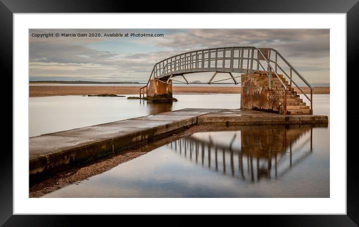 Bridge to Nowhere Framed Mounted Print by Marcia Reay