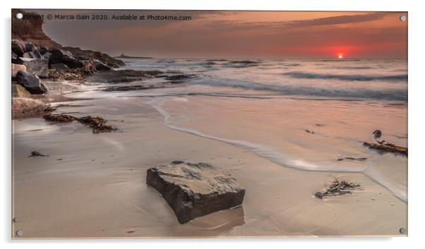Coastal sunrise Acrylic by Marcia Reay