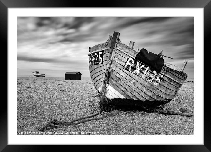 Beached Framed Mounted Print by Wayne Lytton