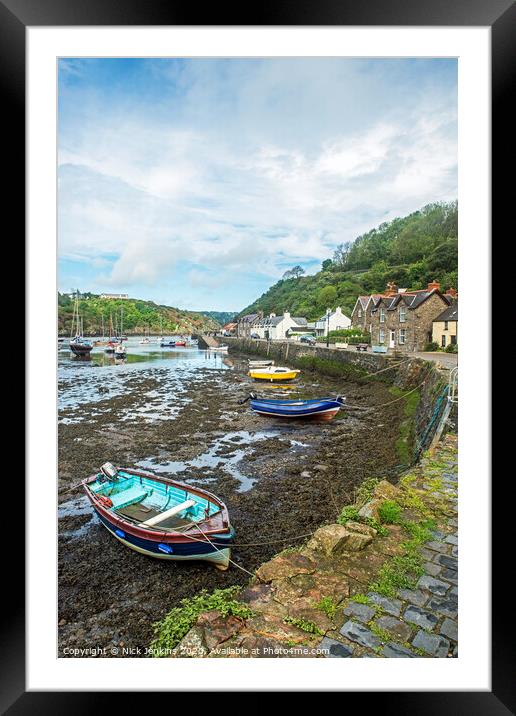 Abergwaun Harbour on north Pembrokeshire coast Framed Mounted Print by Nick Jenkins