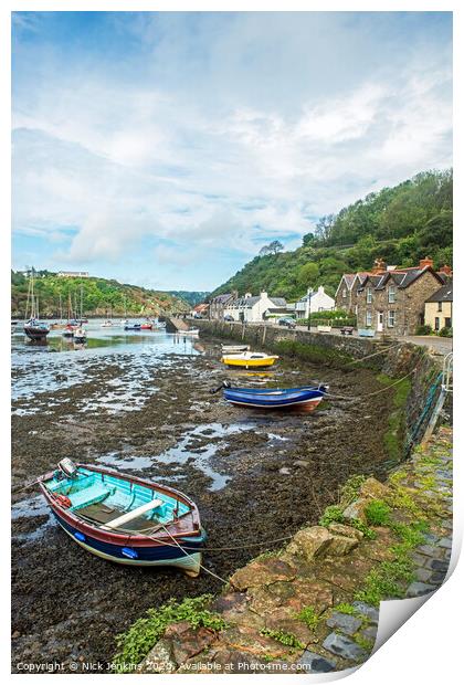 Abergwaun Harbour on north Pembrokeshire coast Print by Nick Jenkins