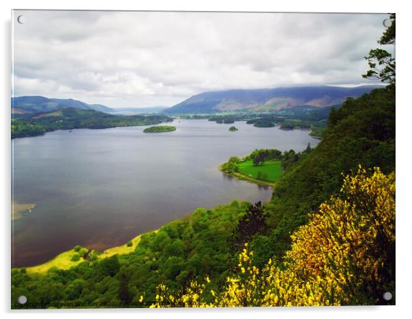 Derwentwater from Surprise View Acrylic by Steven Watson