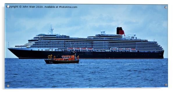 Queen Victoria on the River Acrylic by John Wain