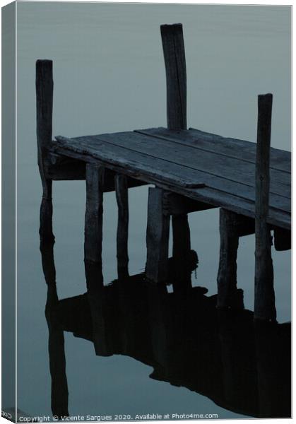 Dark jetty Canvas Print by Vicente Sargues