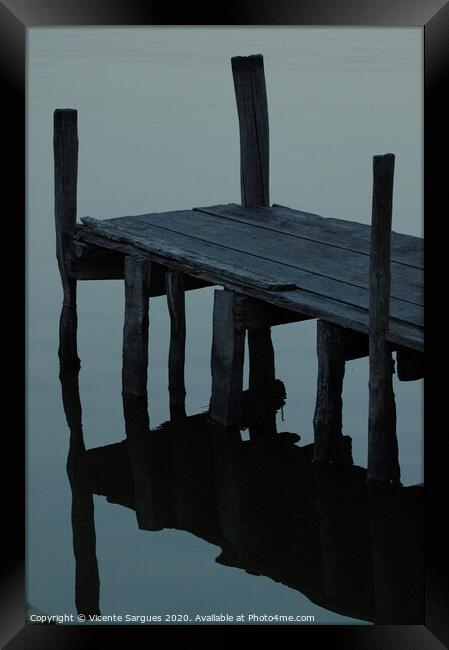 Dark jetty Framed Print by Vicente Sargues