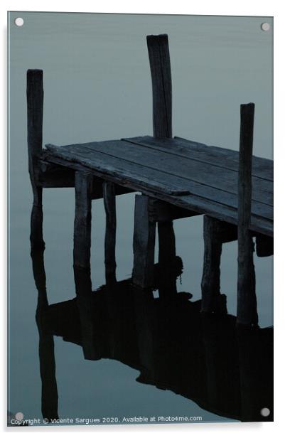 Dark jetty Acrylic by Vicente Sargues