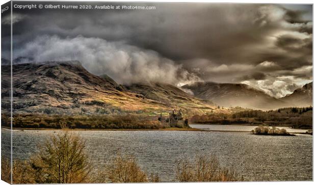 Dramatic Loch Awe Storm Clouds Canvas Print by Gilbert Hurree