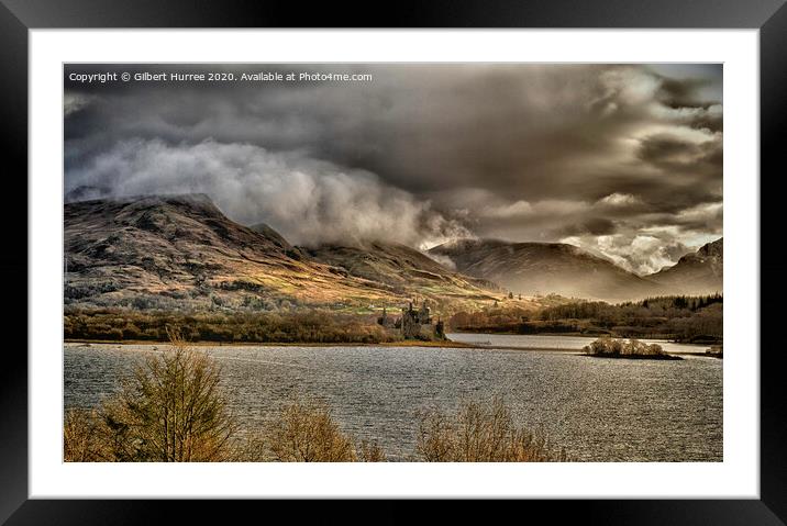 Dramatic Loch Awe Storm Clouds Framed Mounted Print by Gilbert Hurree