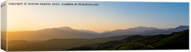 The mountains of Snowdonia Canvas Print by Andrew Kearton