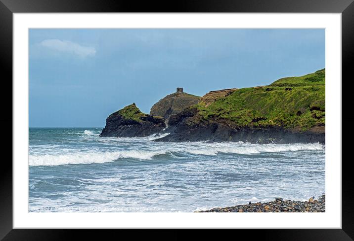 Abereiddy Beach on a Blustery Day Pembrokeshire  Framed Mounted Print by Nick Jenkins