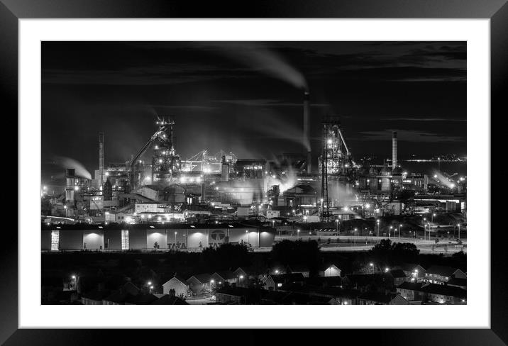 Port Talbot steel works Framed Mounted Print by Dean Merry