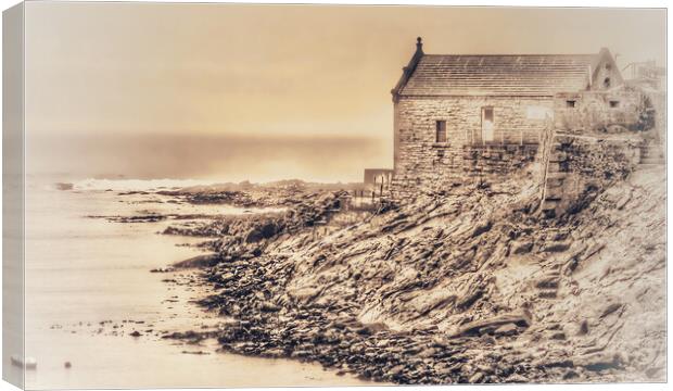 Porthleven Old Lifeboat House Canvas Print by Beryl Curran