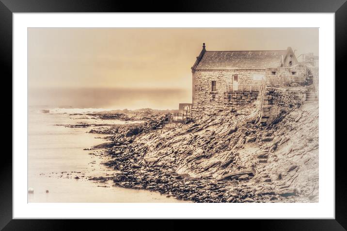 Porthleven Old Lifeboat House Framed Mounted Print by Beryl Curran