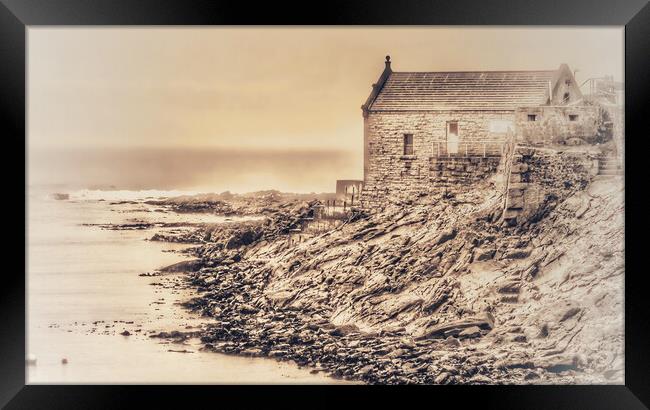 Porthleven Old Lifeboat House Framed Print by Beryl Curran