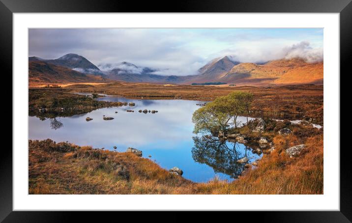 Autumn morning on Rannoch Moor  Framed Mounted Print by Miles Gray