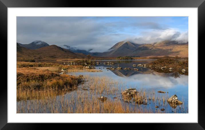 Rannoch Moor in the Morning light Framed Mounted Print by Miles Gray