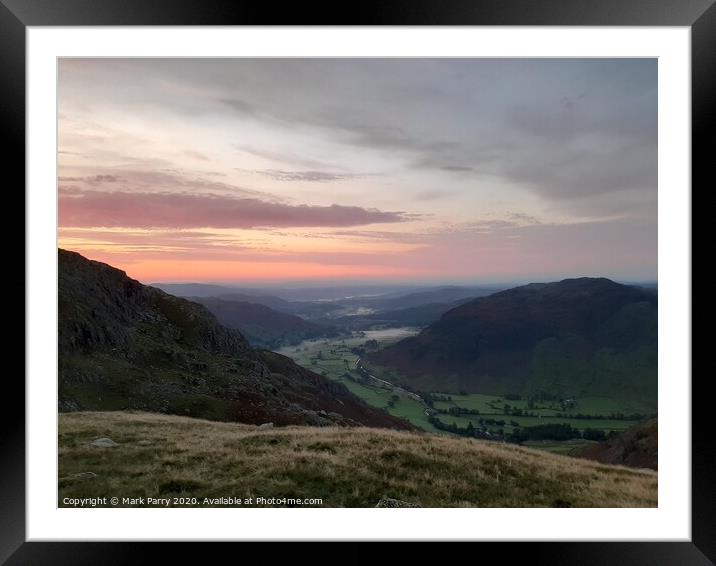 Lake District Sunrise  Framed Mounted Print by Mark Parry