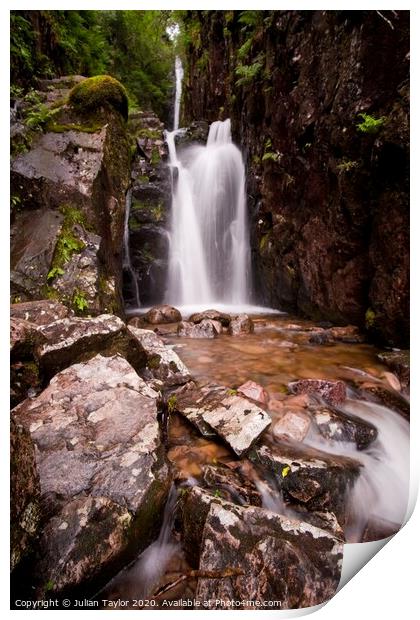 Scale Force Waterfall Print by Jules Taylor