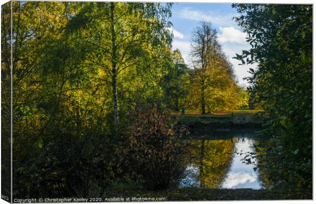 Autumn at Anglesey Abbey Canvas Print by Christopher Keeley