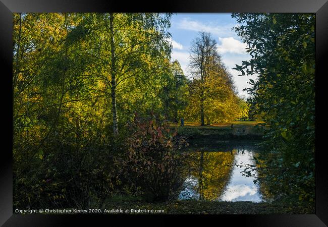 Autumn at Anglesey Abbey Framed Print by Christopher Keeley