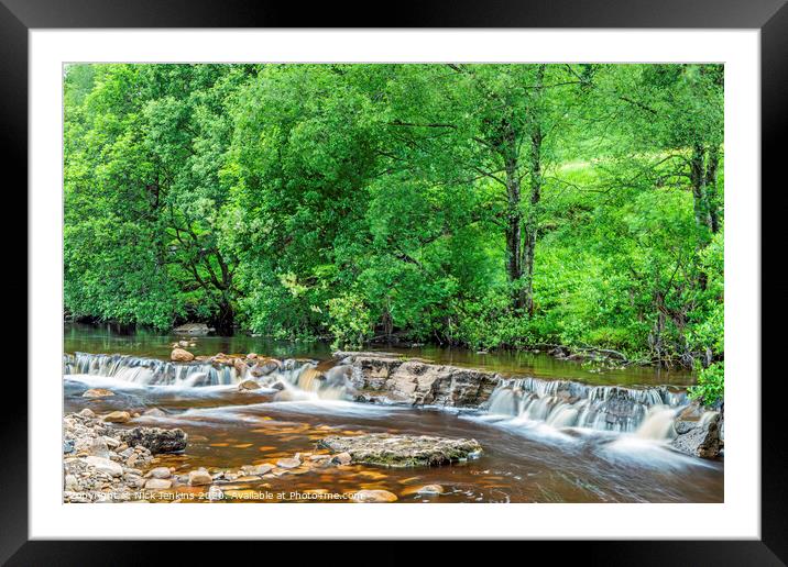 Wainwath Force in Swaledale Yorkshire Dales  Framed Mounted Print by Nick Jenkins