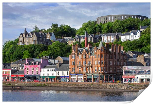 Oban Waterfront, Scotland Print by Arterra 