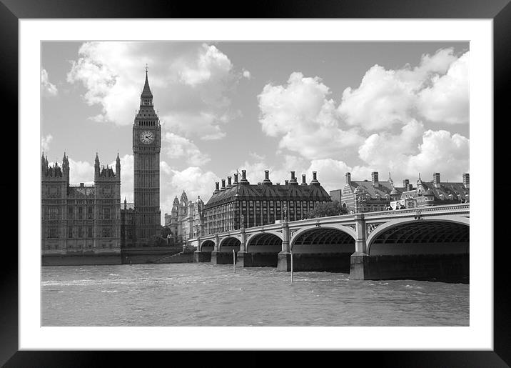 Westminster Bridge Framed Mounted Print by Chris Day