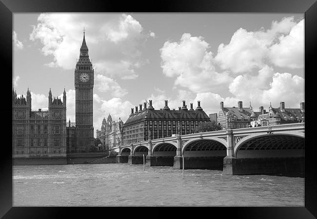 Westminster Bridge Framed Print by Chris Day