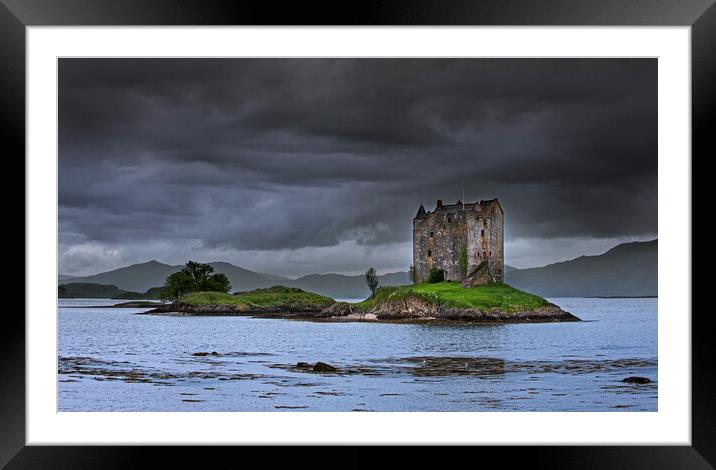 Castle Stalker, Scotland Framed Mounted Print by Arterra 