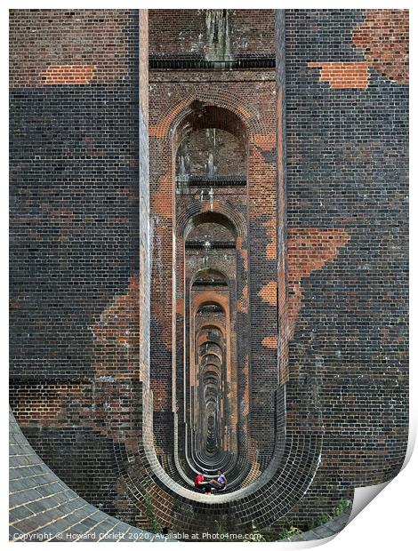Ouse Valley Viaduct Print by Howard Corlett