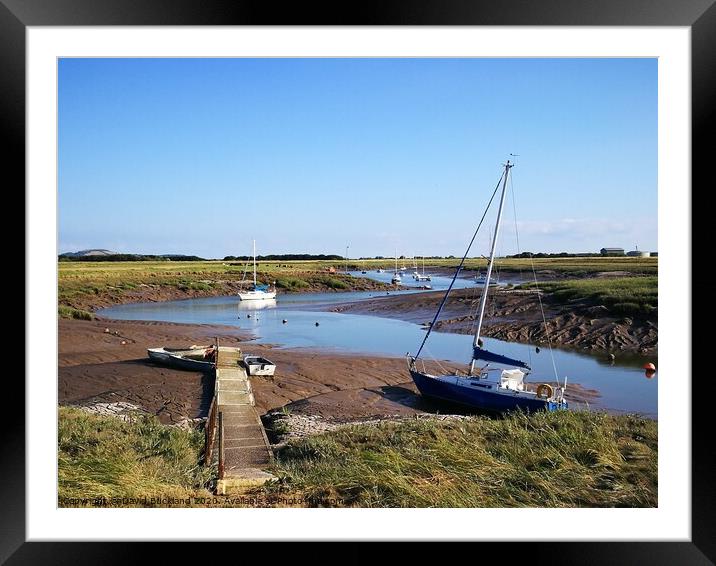 River Axe Estuary Framed Mounted Print by David Buckland