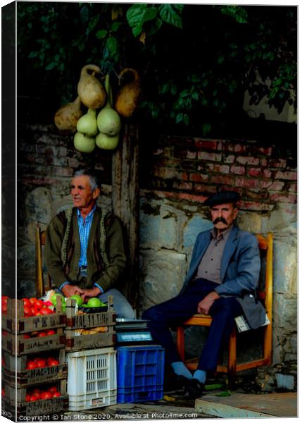 Old Turkish friends  Canvas Print by Ian Stone