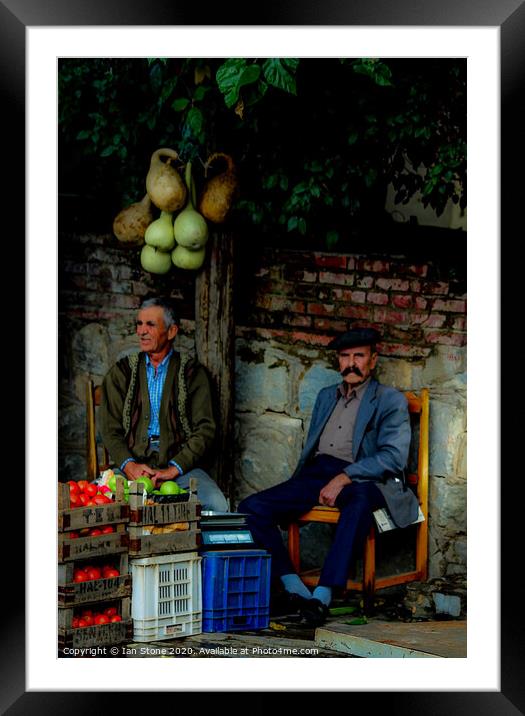 Old Turkish friends  Framed Mounted Print by Ian Stone