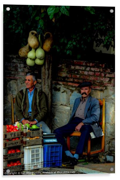 Old Turkish friends  Acrylic by Ian Stone