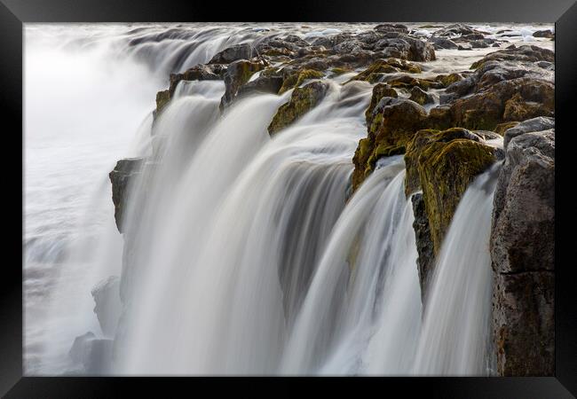 Waterfall in Iceland Framed Print by Arterra 