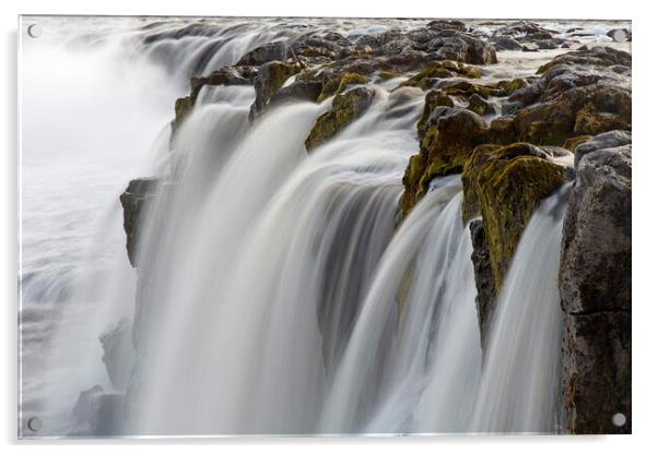 Waterfall in Iceland Acrylic by Arterra 