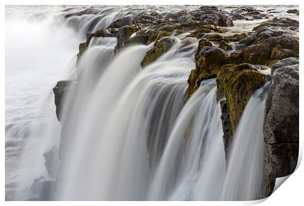 Waterfall in Iceland Print by Arterra 