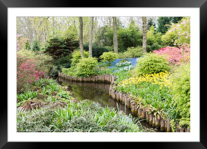 english garden with flowers  Framed Mounted Print by Chris Willemsen