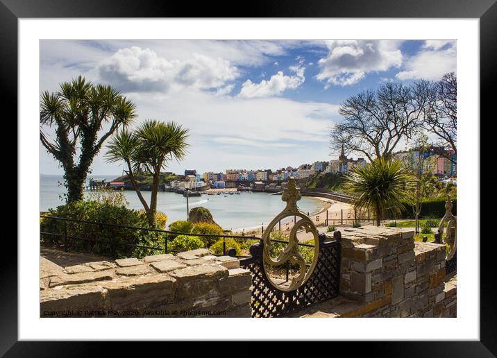 Tropical Tenby Framed Mounted Print by Paddy Art