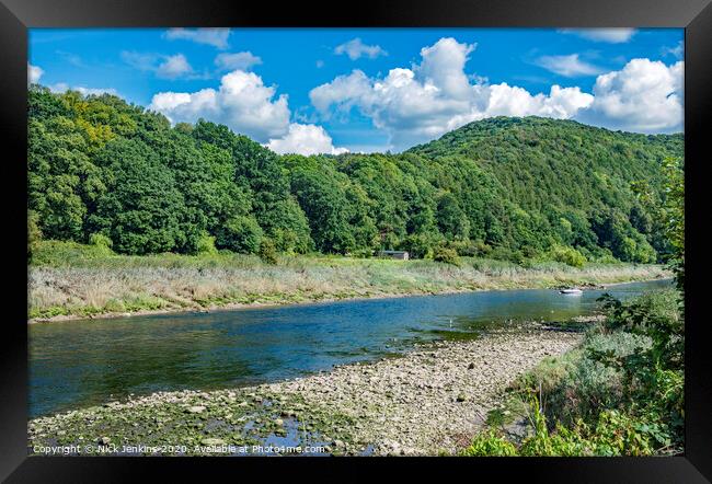 River Wye Tintern Wye Valley South Wales Framed Print by Nick Jenkins