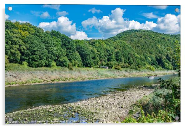 River Wye Tintern Wye Valley South Wales Acrylic by Nick Jenkins