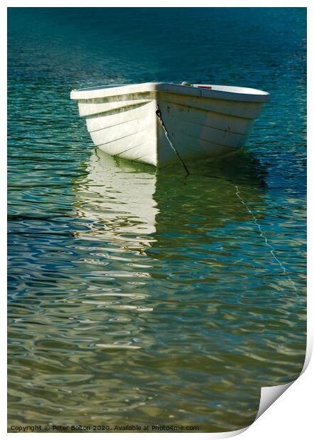'The White Boat' Print by Peter Bolton